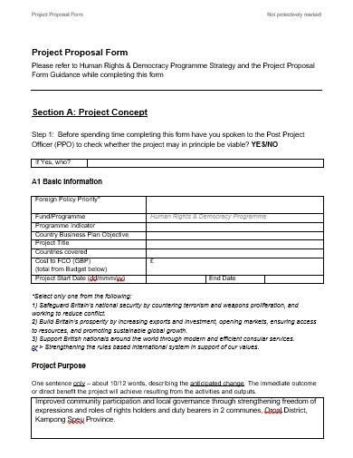 Charitable Organization Project Proposal Template .